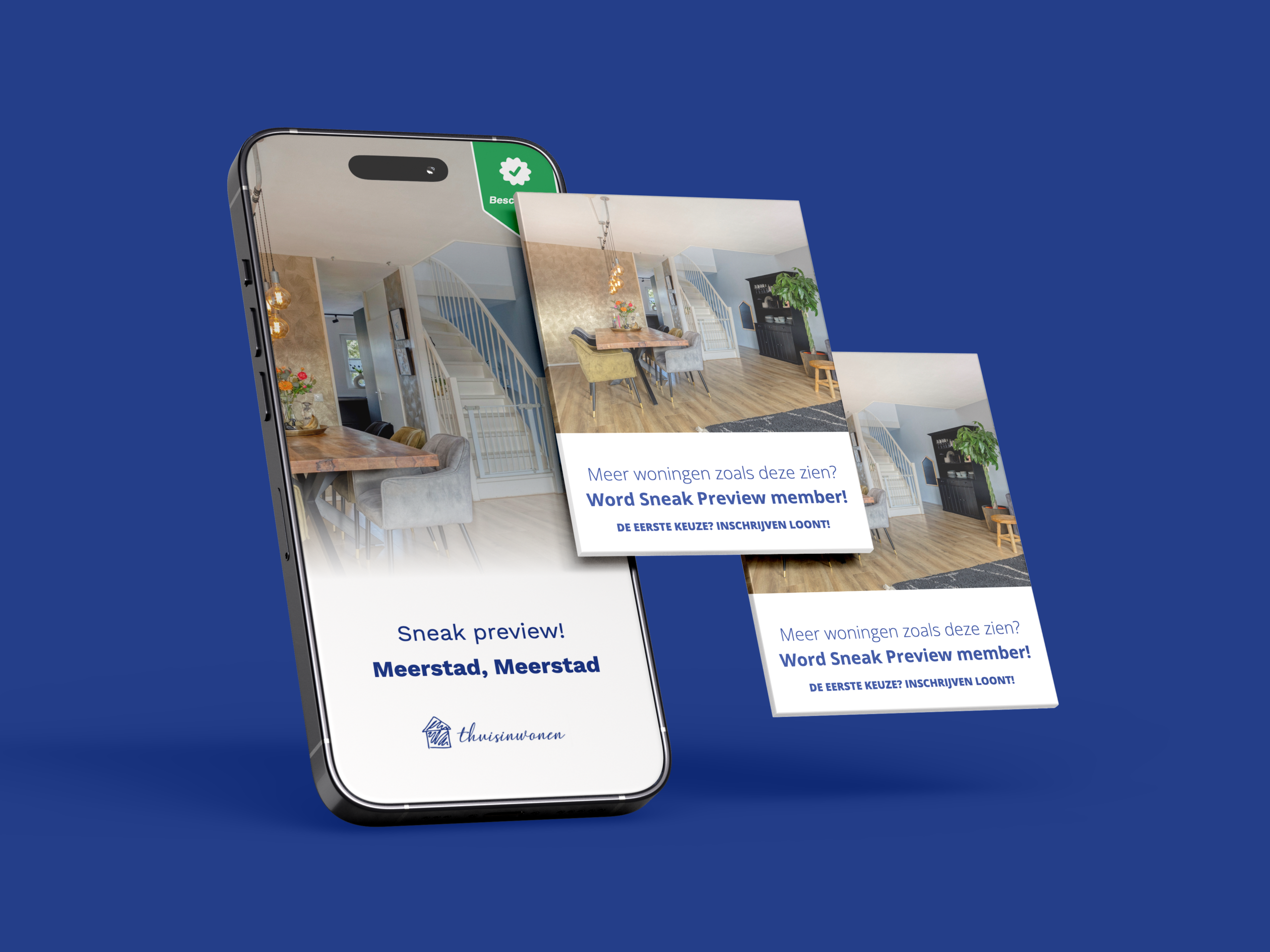 Voorbeeld van de Sneak Preview social media post van Thuis in Wonen.